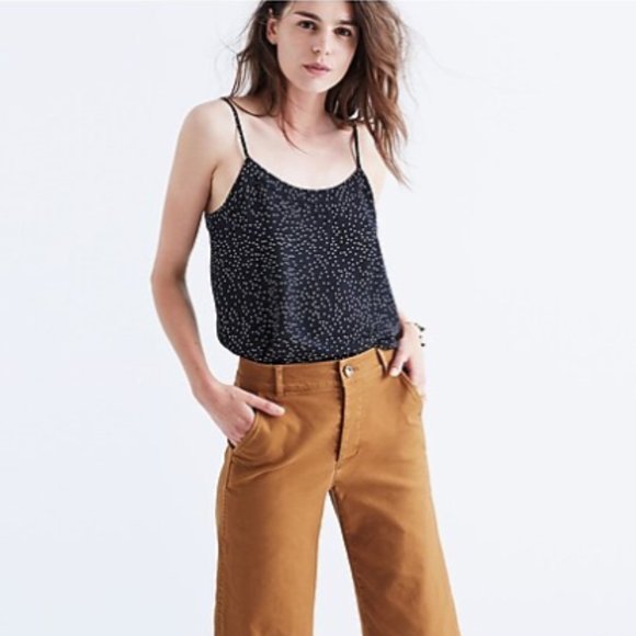 Madewell Silk Inset Cami in Dot Scatter - Picture 1 of 7